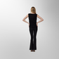Toofan - Black - Black Glitter Tank Top – Subtle Sparkle, Effortless Grace - M 300