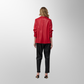 Toofan - Red - Ruching Sleeve Blazer - PL 09