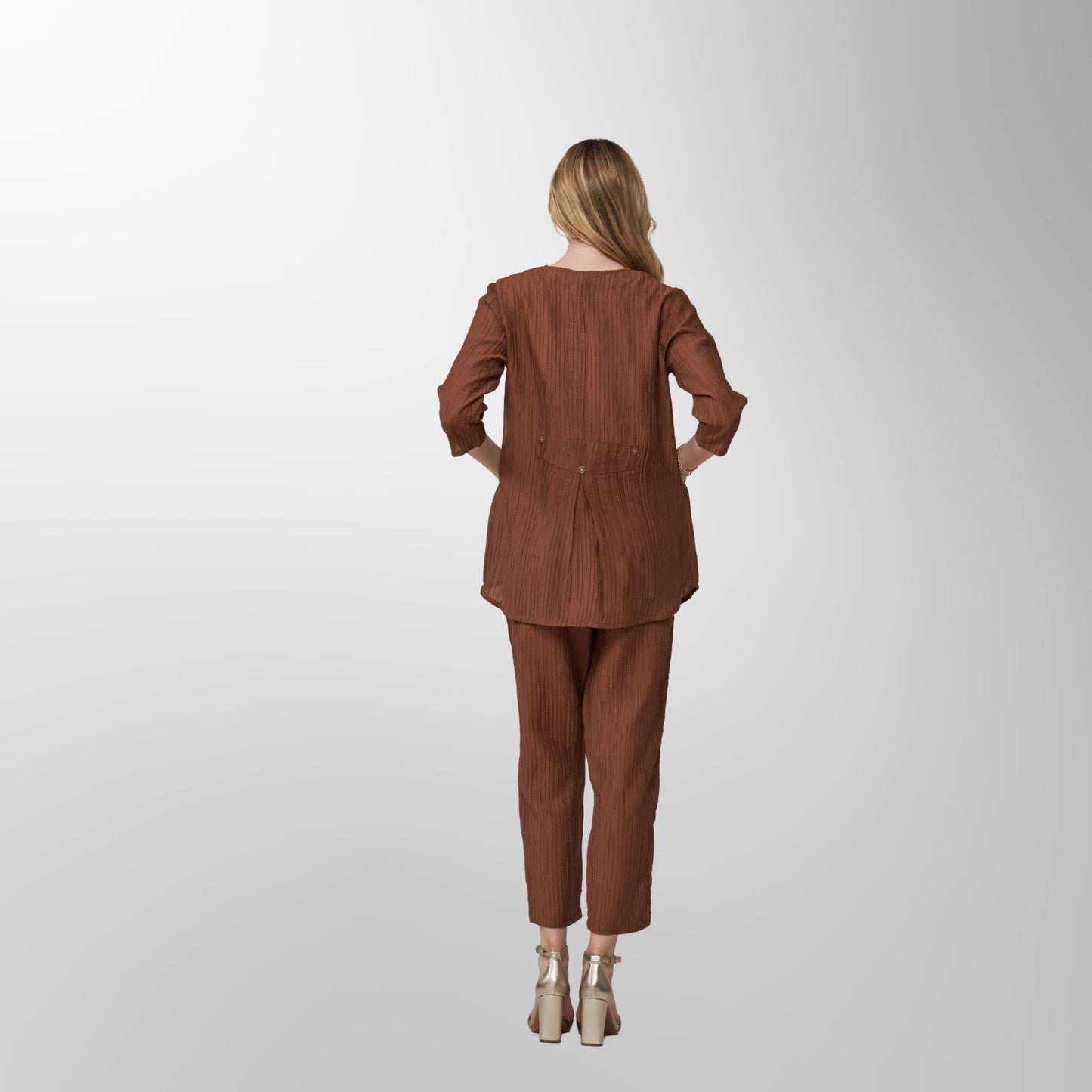 Toofan - Mocha - Mocha Breeze Relaxed Button Tunic - CR 25