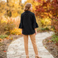 Toofan - Bell Sleeve Shirt |Black| 100% Polyester Relaxed Fit - CD 809