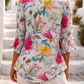 Toofan - Smocking Sleeve Printed Shirt Linen Floral Summer Shirt - LP50-1